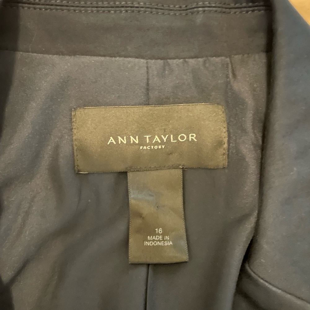 Ann Taylor Factory suit, Navy, size 16
